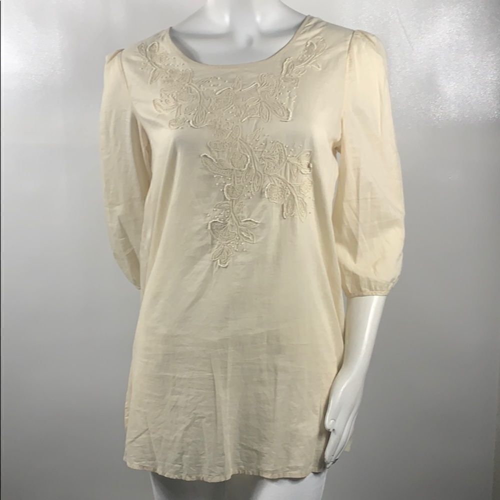 3FOR$20 Sweet Magnolia Pale Yellow Blouse  Size: Medium